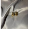 Gold Earrings with Zyrkonia