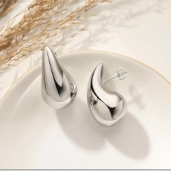 Waterdrop Silver Style Botteg Earrings