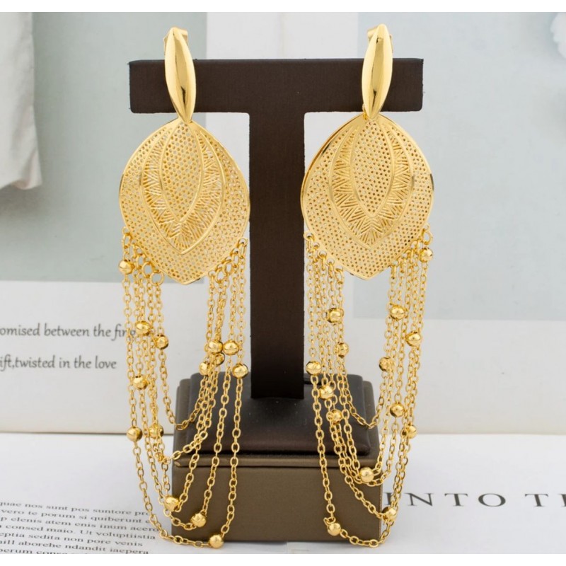 Gold Earrings Arabic Style 1