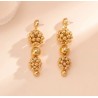 Gold Style Long Earrings Perls