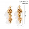 Gold Style Long Earrings Perls