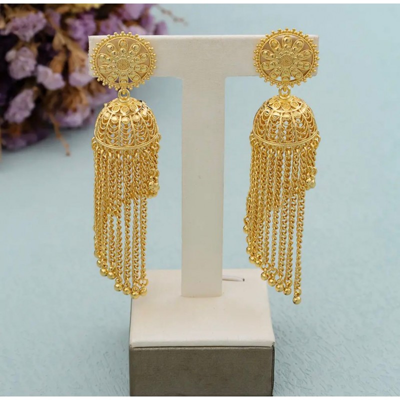 Gold Arabic Style Earrings 3