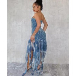 Jeans Dress Glitter