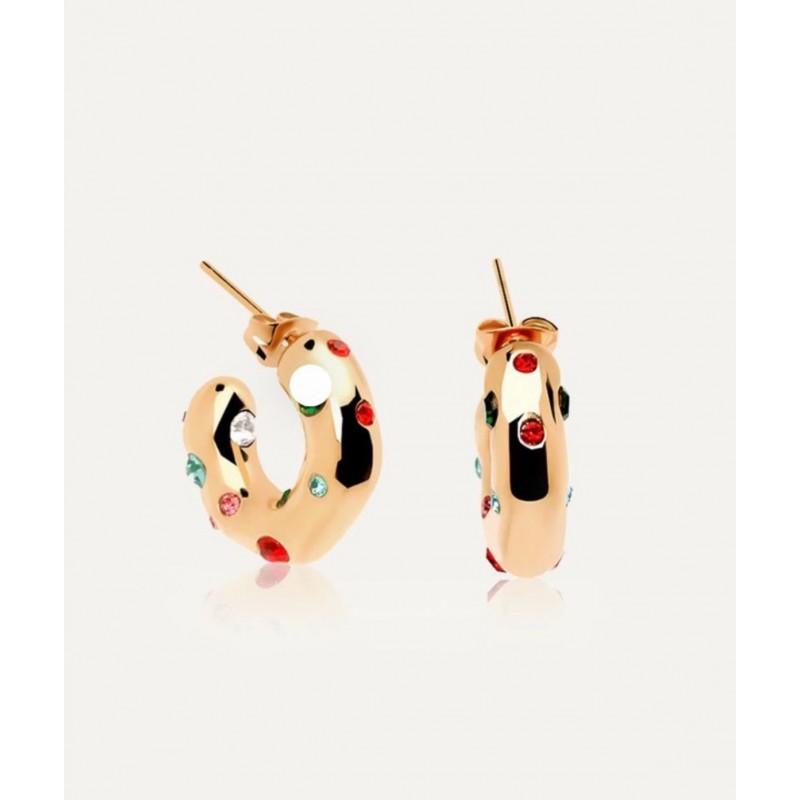 Colorfull Gold Earrings