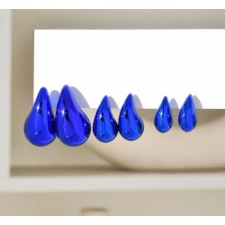 Blue Bottega Style Earrings